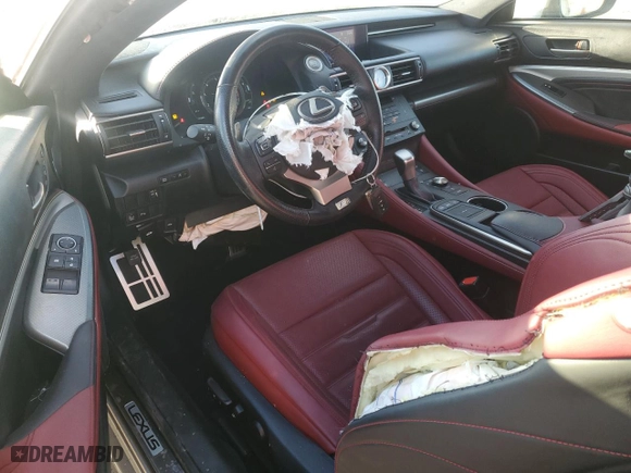 2016 Lexus RC 200t with VIN JTHHA5BC7G5002148, listed as a Copart auction lot 77200254 with 54,953 mi miles and Salvage Title. Bid and sale history available at carsss.com. Image 8.
