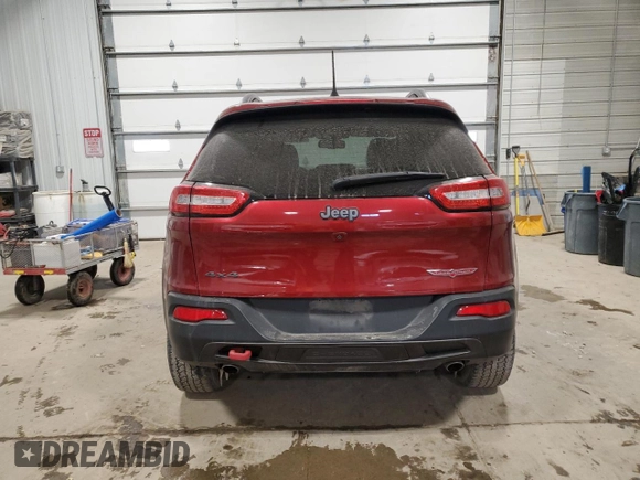 2017 Jeep Cherokee Trailhawk L Plus with VIN 1C4PJMBS5HD224239, listed as a Copart auction lot 45288285 with 106,553 mi miles and Salvage Title. Bid and sale history available at carsss.com. Image 6.