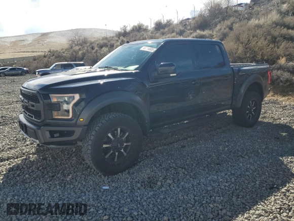 2019 Ford F-150 Raptor with VIN 1FTFW1RG0KFD33992, listed as a Copart auction lot 48814605 with 67,957 mi miles and Salvage Title. Bid and sale history available at carsss.com. Image 1.