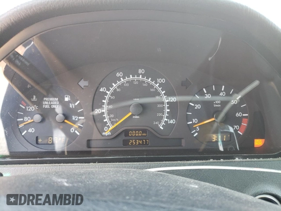 1998 Mercedes-Benz C 230/260/280/320 with VIN WDBHA23G1WA607028, listed as a Copart auction lot 60451414 with 253,477 mi miles and Clean Title. Bid and sale history available at carsss.com. Image 9.
