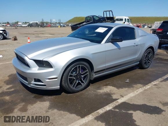 2013 Ford Mustang V6 with VIN 1ZVBP8AM4D5212653, listed as a IAAI auction lot 42090402 with 134,437 mi miles. Bid and sale history available at carsss.com. Image 17.