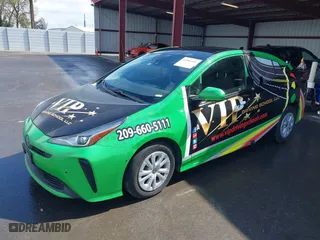 2019 Toyota Prius L Eco with VIN JTDKARFU8K3095428, listed as a IAAI auction lot 41804331 with 154,877 mi miles. Bid and sale history available at carsss.com. Image 2.