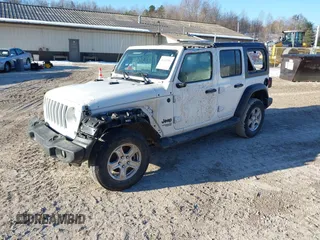 2021 Jeep Wrangler Unlimited Sport S with VIN 1C4HJXDG8MW841292, listed as a IAAI auction lot 41431503 with Not Provided miles and . Bid and sale history available at DreamBid. Image 2.