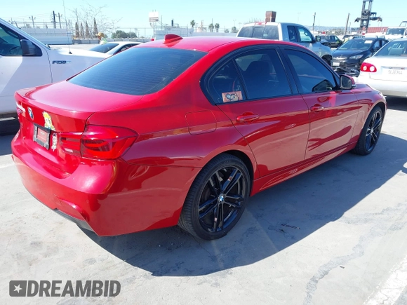 2016 BMW 3 Series with VIN WBA8F1C59GK438901, listed as a IAAI auction lot 41940197 with 99,755 mi miles and . Bid and sale history available at DreamBid. Image 4.