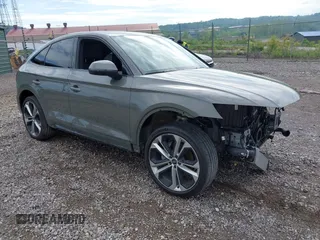 2023 Audi Q5 Sportback S line Prestige with VIN WA16AAFY1P2013875, listed as a IAAI auction lot 42260587 with 19,763 mi miles and . Bid and sale history available at DreamBid. Image 1.