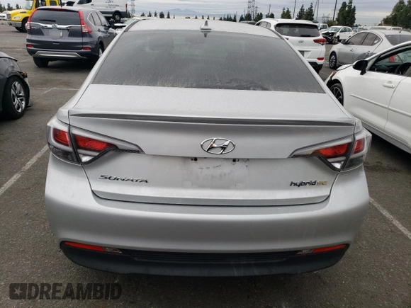 2017 Hyundai Sonata Hybrid SE with VIN KMHE24L18HA045782, listed as a Copart auction lot 76365673 with 104,934 mi miles. Bid and sale history available at carsss.com. Image 6.