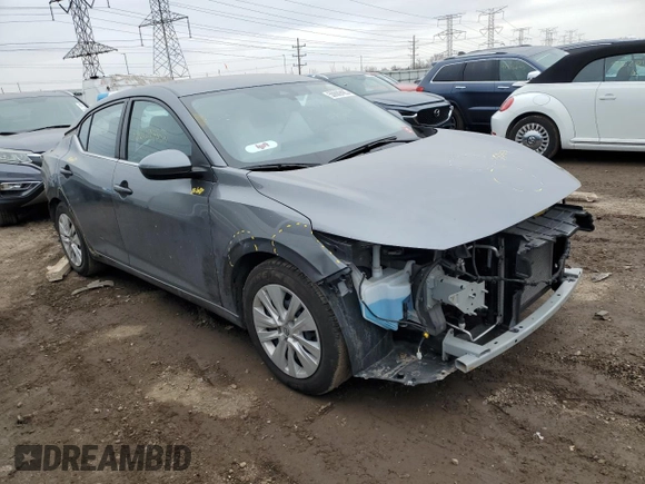 2024 Nissan Sentra S with VIN 3N1AB8BV4RY284020, listed as a Copart auction lot 50609485 with 48,950 mi miles and Salvage Title. Bid and sale history available at DreamBid. Image 4.