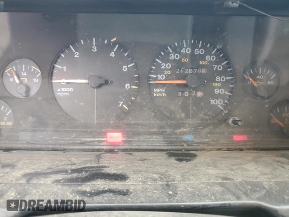 1995 Jeep Grand Cherokee Laredo with VIN 1J4GZ58Y6SC718918, listed as a Copart auction lot 72226394 with 212,670 mi miles and Salvage Title. Bid and sale history available at carsss.com. Image 9.