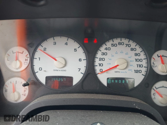 2005 Dodge 1500 SLT with VIN 1D7HA16P95J641844, listed as a IAAI auction lot 42072744 with 199,257 mi miles and . Bid and sale history available at DreamBid. Image 7.