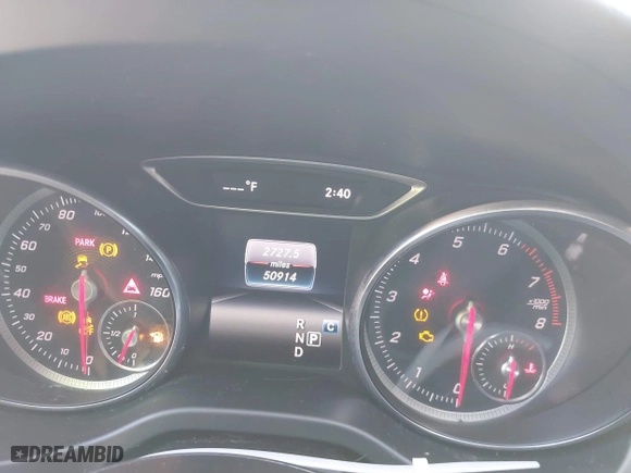 2019 Mercedes-Benz CLA with VIN WDDSJ4EB2KN729555, listed as a IAAI auction lot 41730007 with 50,914 mi miles. Bid and sale history available at carsss.com. Image 7.
