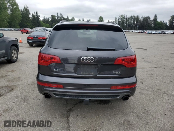 2015 Audi Q7 S line Prestige with VIN WA1DGAFE5FD005535, listed as a Copart auction lot 56905465 with 117,934 mi miles and Salvage title. Bid and sale history available at DreamBid. Image 6.