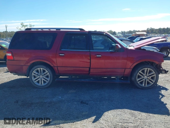 2017 Ford Expedition Max Limited с VIN 1FMJK1KT9HEA05218, выставлен на аукционе IAAI как лот 41286348 с пробегом 40 527 миль миль и . История ставок и продаж доступна на DreamBid. Изображение 13.