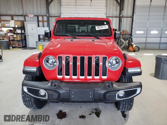 2022 Jeep Gladiator Overland z VIN 1C6HJTFG4NL153418, wystawiony jako Copart lot #46349715 z przebiegiem 25 706 mil mil oraz Szkoda całkowita • Salvage title. Historia ofert i sprzedaży dostępna na DreamBid. Obrazek 5.