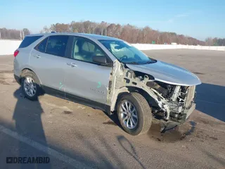 2021 Chevrolet Equinox LS with VIN 3GNAXHEV1MS163264, listed as a IAAI auction lot 40782680 with 40,683 mi miles. Bid and sale history available at carsss.com. Image 1.