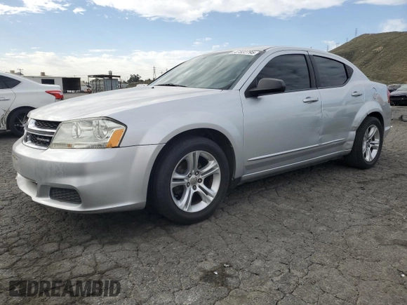 2012 Dodge Avenger SE with VIN 1C3CDZAB8CN154070, listed as a Copart auction lot 47322795 with 190,259 mi miles and Salvage Title. Bid and sale history available at DreamBid. Image 1.