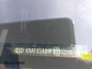 2015 Kia Forte EX with VIN KNAFX5A89F5371559, listed as a IAAI auction lot 41922050 with Not Provided miles and . Bid and sale history available at DreamBid. Image 9.