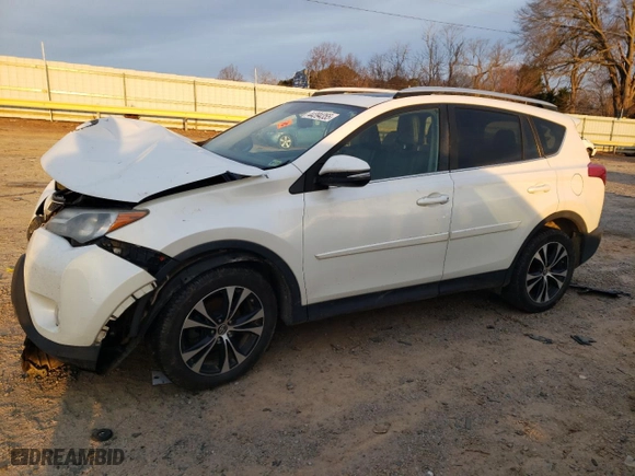 2015 Toyota RAV4 Limited with VIN 2T3DFREV0FW311571, listed as a Copart auction lot 44394355 with 214,563 mi miles and Salvage Title. Bid and sale history available at carsss.com. Image 1.