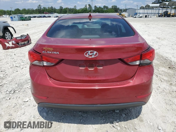 2016 Hyundai Elantra SE with VIN 5NPDH4AE0GH739085, listed as a Copart auction lot 56312665 with 130,534 mi miles and Salvage title. Bid and sale history available at DreamBid. Image 6.