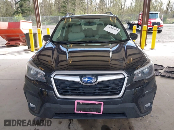 2021 Subaru Forester Premium with VIN JF2SKAFCXMH455165, listed as a IAAI auction lot 41980264 with 54,771 mi miles. Bid and sale history available at carsss.com. Image 12.