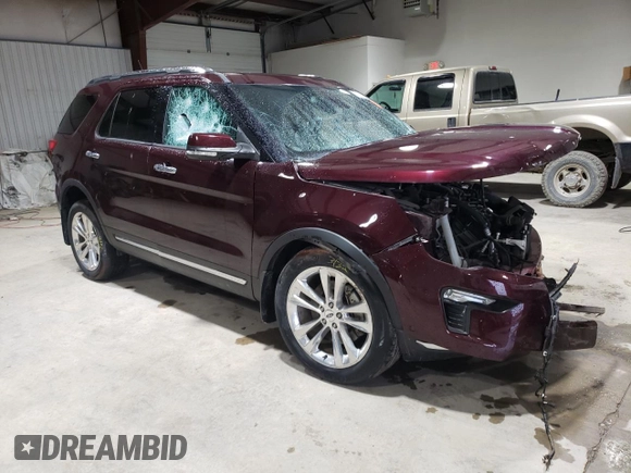 2019 Ford Explorer Limited with VIN 1FM5K8F8XKGA49935, listed as a Copart auction lot 52007355 with 44,999 mi miles and Salvage Title. Bid and sale history available at DreamBid. Image 4.