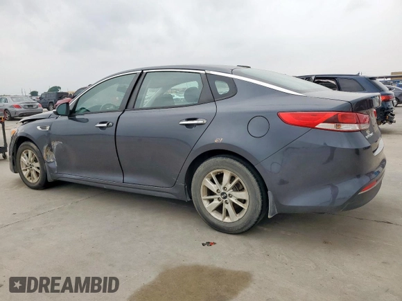 2017 Kia Optima LX with VIN KNAGT4L38H5155488, listed as a Copart auction lot 55551865 with 165,965 mi miles and Salvage title. Bid and sale history available at DreamBid. Image 2.