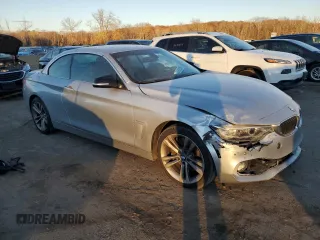 2015 BMW 4 Series 435i with VIN WBA3T3C59FP738700, listed as a Copart auction lot 79281804 with 74,035 mi miles and Salvage Title. Bid and sale history available at carsss.com. Image 4.