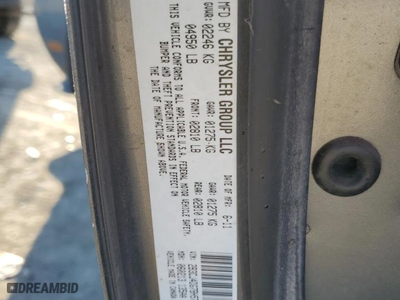 2011 Dodge Challenger with VIN 2B3CJ4DG7BH570893, listed as a Copart auction lot 42389315 with 131,889 mi miles and Salvage Title. Bid and sale history available at carsss.com. Image 12.
