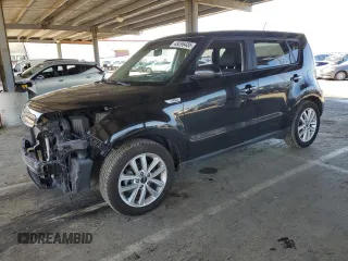 2017 Kia Soul + with VIN KNDJP3A51H7483206, listed as a Copart auction lot 49296485 with 93,760 mi miles and Salvage Title. Bid and sale history available at carsss.com. Image 1.