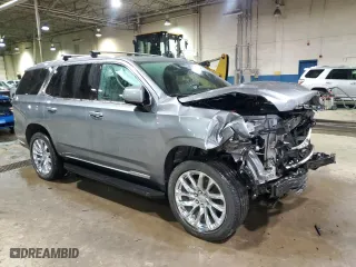 2021 Cadillac Escalade Premium Luxury with VIN 1GYS4BKL7MR311565, listed as a Copart auction lot 86822944 with 56,028 mi miles and Salvage Title. Bid and sale history available at carsss.com. Image 4.