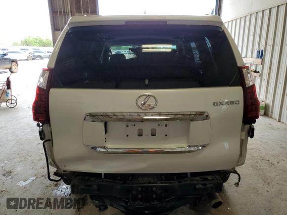 2017 Lexus GX 460 with VIN JTJJM7FX1H5155349, listed as a Copart auction lot 55975095 with 76,628 mi miles and Salvage title. Bid and sale history available at DreamBid. Image 6.