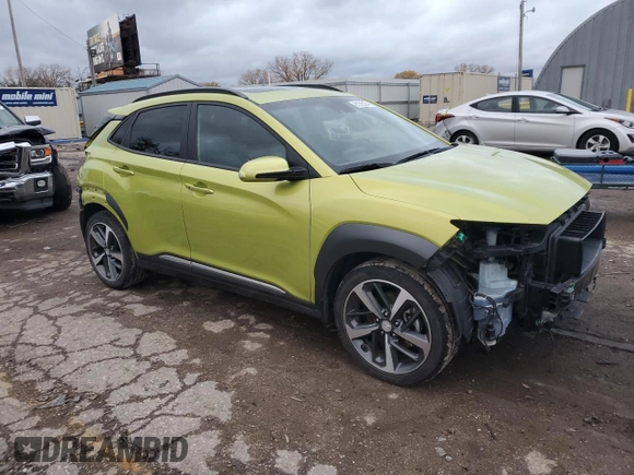 2019 Hyundai Kona Limited with VIN KM8K33A53KU359295, listed as a Copart auction lot 81525264 with 49,546 mi miles and Salvage Title. Bid and sale history available at carsss.com. Image 4.