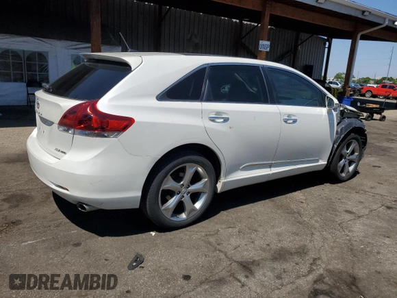 2013 Toyota Venza LE with VIN 4T3BK3BB0DU077942, listed as a Copart auction lot 59516255 with 130,989 mi miles and Salvage title. Bid and sale history available at DreamBid. Image 3.