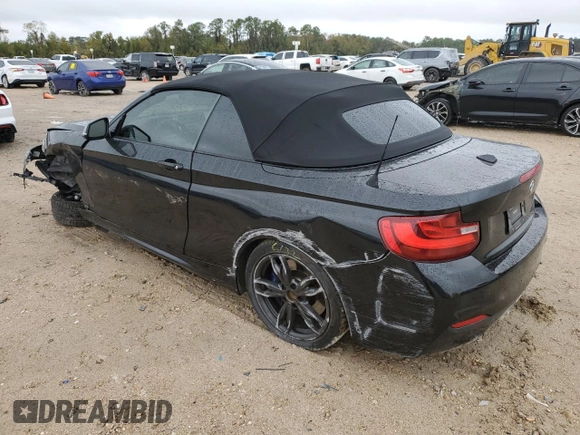 2016 BMW 2 Series M235i with VIN WBA1M1C50GV393966, listed as a Copart auction lot 83044244 with 115,686 mi miles and Salvage Title. Bid and sale history available at carsss.com. Image 2.