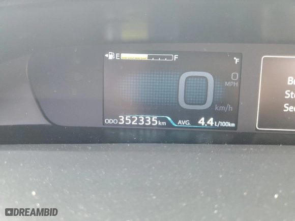 2020 Toyota Prius L Eco with VIN JTDKARFU6L3113622, listed as a Copart auction lot 47242345 with 352,335 mi miles and Salvage Title. Bid and sale history available at carsss.com. Image 9.