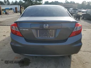 2012 Honda Civic EX with VIN 19XFB2F87CE052413, listed as a Copart auction lot 46215765 with 128,207 mi miles and Salvage Title. Bid and sale history available at DreamBid. Image 6.