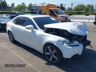 2015 Lexus IS 350 with VIN JTHBE1D21F5014656, listed as a IAAI auction lot 42554384 with 125,886 mi miles and . Bid and sale history available at DreamBid. Image 1.