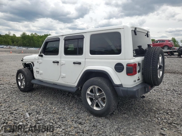 2020 Jeep Wrangler Unlimited Sahara with VIN 1C4HJXENXLW224455, listed as a Copart auction lot 58184255 with 42,885 mi miles and Salvage title. Bid and sale history available at DreamBid. Image 2.
