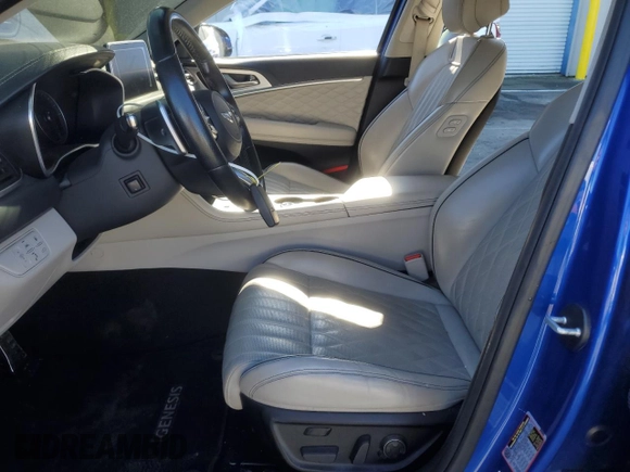 2019 Genesis G70 Advanced with VIN KMTG34LE2KU017061, listed as a Copart auction lot 46346405 with 95,592 mi miles and Salvage title. Bid and sale history available at DreamBid. Image 7.