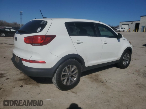 2016 Kia Sportage LX with VIN KNDPB3AC7G7880778, listed as a Copart auction lot 47276945 with 189,032 mi miles and Salvage Title. Bid and sale history available at carsss.com. Image 3.