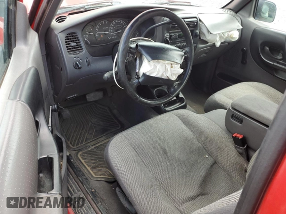 2000 Ford Ranger XL with VIN 1FTZR15V4YPB50851, listed as a Copart auction lot 57812945 with 99,290 mi miles and Salvage title. Bid and sale history available at DreamBid. Image 8.