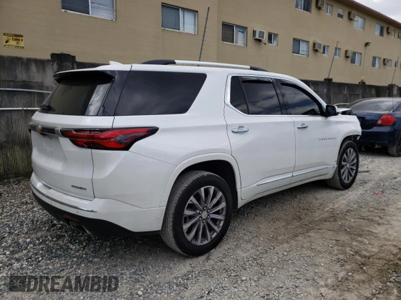 2022 Chevrolet Traverse Premier with VIN 1GNERKKW9NJ149105, listed as a Copart auction lot 41861773 with 21,438 mi miles. Bid and sale history available at carsss.com. Image 3.