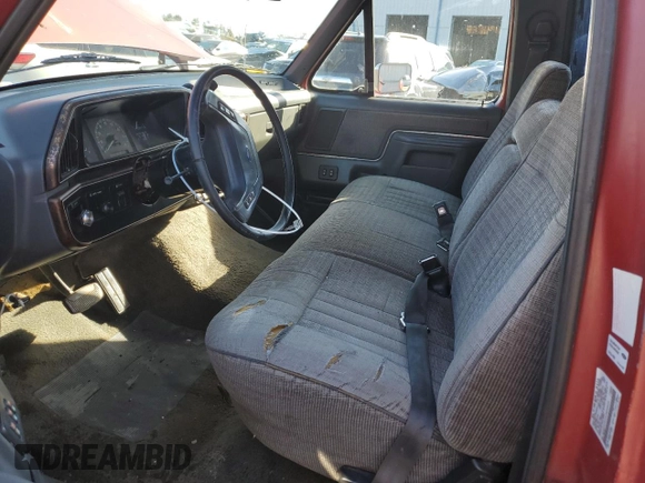 1990 Ford F-150 "S" with VIN 1FTDF15Y7LNB52515, listed as a Copart auction lot 83829724 with 966,652 mi miles and Salvage Title. Bid and sale history available at carsss.com. Image 7.