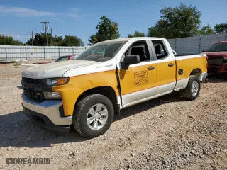 2019 Chevrolet Silverado 1500 Work Truck with VIN 1GCRYAEF9KZ180516, listed as a Copart auction lot 71236984 with 161,820 mi miles and Salvage Title. Bid and sale history available at carsss.com. Image 1.