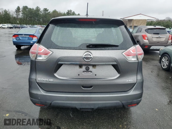2015 Nissan Rogue SV with VIN KNMAT2MV7FP545416, listed as a Copart auction lot 51948015 with 138,476 mi miles and Salvage Title. Bid and sale history available at DreamBid. Image 6.