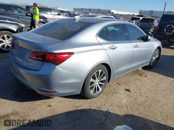 2016 Acura TLX with VIN 19UUB1F34GA013505, listed as a IAAI auction lot 41671913 with 123,164 mi miles. Bid and sale history available at carsss.com. Image 4.