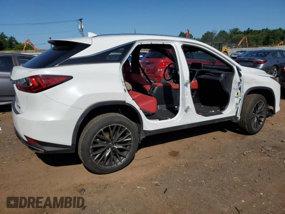 2021 Lexus RX with VIN 2T2SZMDA1MC289941, listed as a Copart auction lot 63804184 with 0 mi miles and Salvage Title. Bid and sale history available at carsss.com. Image 3.