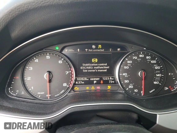 2018 Audi Q7 Premium z VIN WA1AHAF75JD047620, wystawiony jako Copart lot #45298955 z przebiegiem 103 928 mil mil oraz Szkoda całkowita • Salvage title. Historia ofert i sprzedaży dostępna na DreamBid. Obrazek 9.