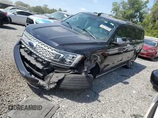 2021 Ford Expedition Max Platinum with VIN 1FMJK1LT9MEA20312, listed as a Copart auction lot 54213285 with 119,611 mi miles and Salvage title. Bid and sale history available at DreamBid. Image 1.