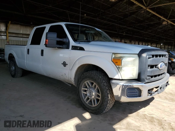 2011 Ford F-250 XL with VIN 1FT7W2AT8BEC35849, listed as a Copart auction lot 52497815 with 210,924 mi miles and Salvage title. Bid and sale history available at DreamBid. Image 4.