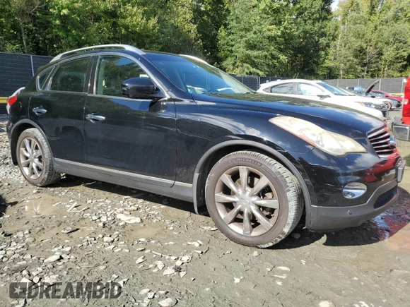 2011 Infiniti EX Journey with VIN JN1AJ0HR1BM855194, listed as a Copart auction lot 72585464 with 196,702 mi miles and Salvage Title. Bid and sale history available at DreamBid. Image 4.